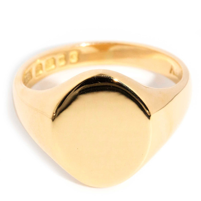 Viktor Circa 1960s 18ct Gold Mens Signet Ring WIP Rings Imperial Jewellery 