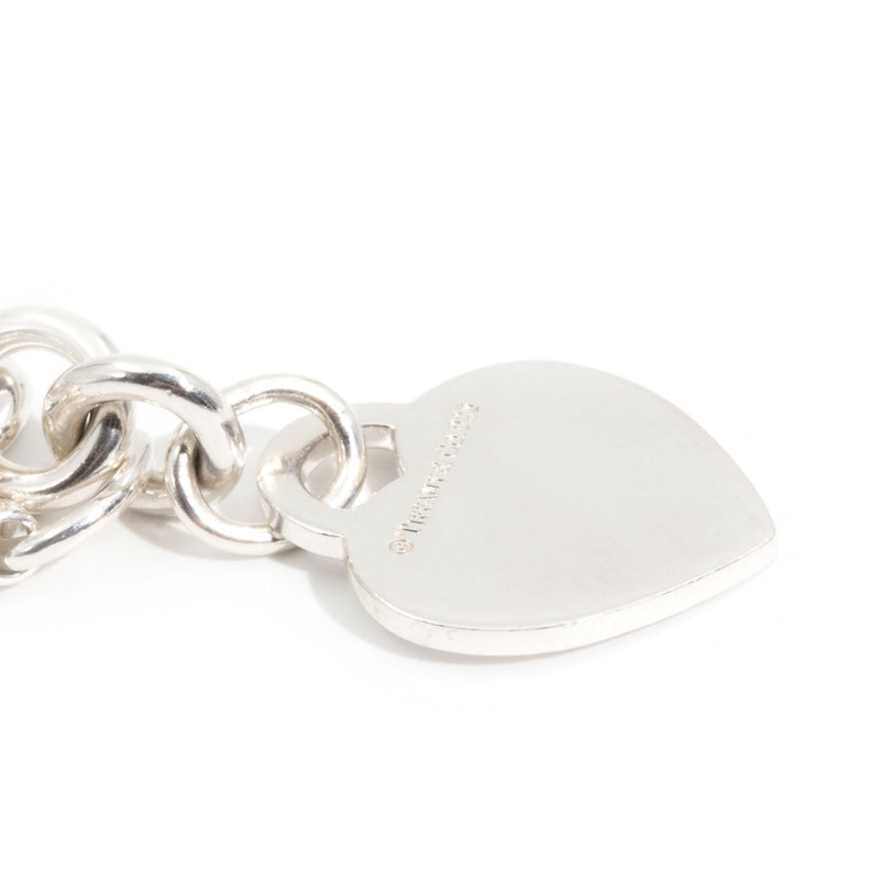 Vintage Tiffany & Co. Heart Tag and Tiffany Chain in Silver Pendants/Necklaces Tiffany & Co. 