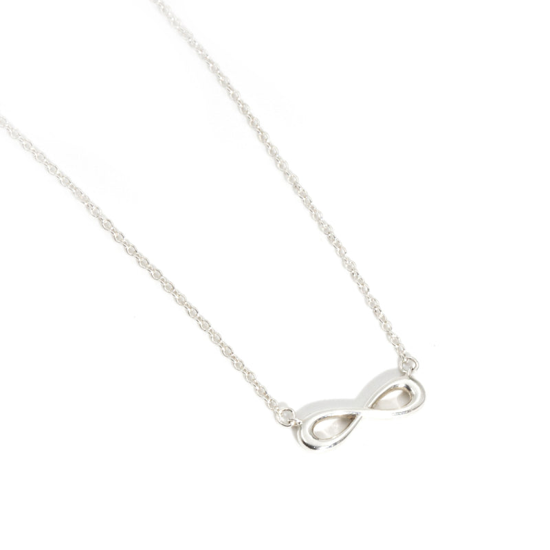Tiffany infinity sales necklace silver