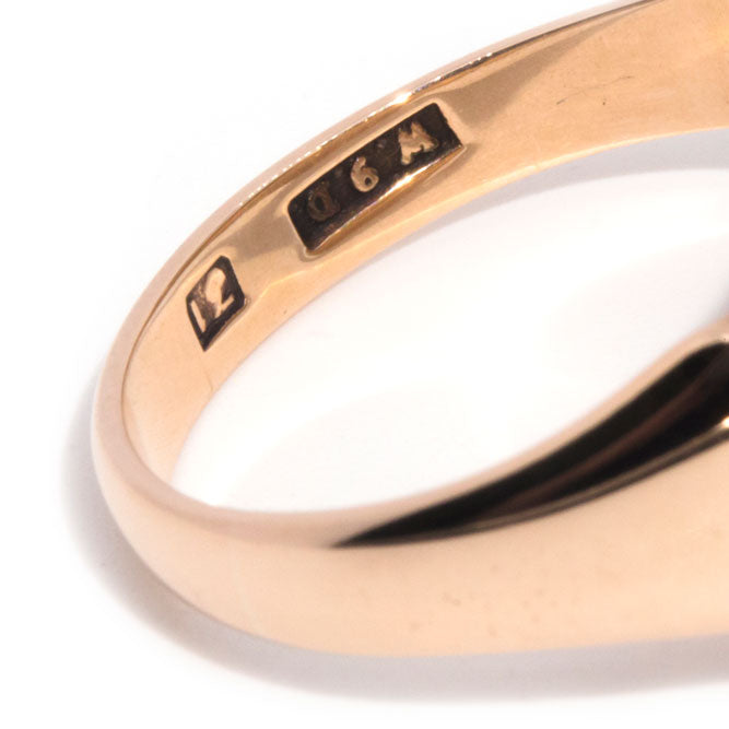 Wellesley 9ct Rose Gold Mens Rectangle Shaped Signet Ring* $ Rings Imperial Jewellery 