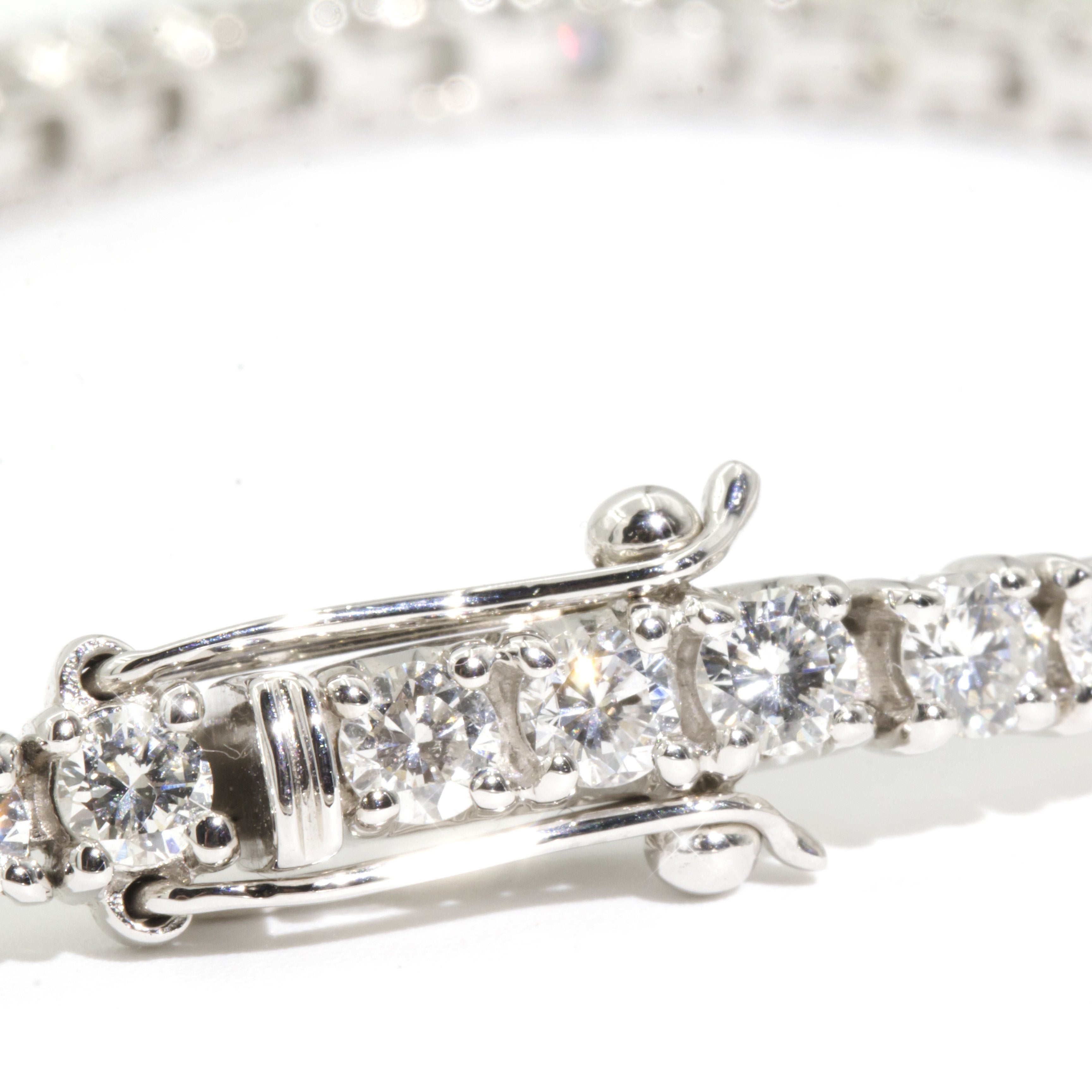 Winter 18 Carat White Gold Diamond Tennis Bracelet Bracelets/Bangles Imperial Jewellery - Auctions, Antique, Vintage & Estate