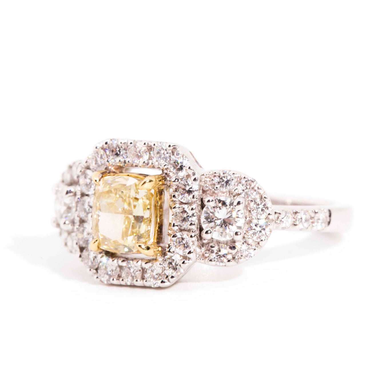 Wynter Certified 1.01 Carat Fancy Yellow Diamond Vintage Ring*LB Rings Imperial Jewellery