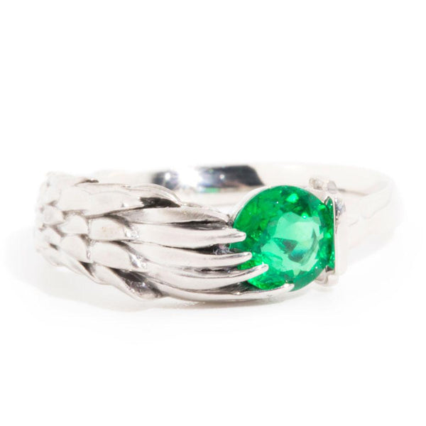 Yuna Platinum Mythical Fantasy Emerald Ring*OB Rings Imperial Jewellery Imperial Jewellery - Hamilton 