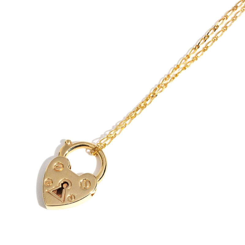 Zoe 9ct Gold Heart Shaped Lock Pendant* LB OB $ Pendants/Necklaces Tiffany & Co. 