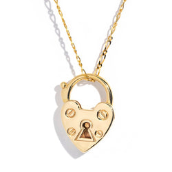 Zoe 9ct Gold Heart Shaped Lock Pendant* LB OB $ Pendants/Necklaces Tiffany & Co. 