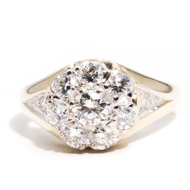 Zora 14ct Gold 1.00ct Brilliant Diamond Cluster Ring* $ Rings Imperial Jewellery 